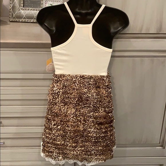 NWT lipstick girls Leopard print dress size 10 - Picture 3 of 8